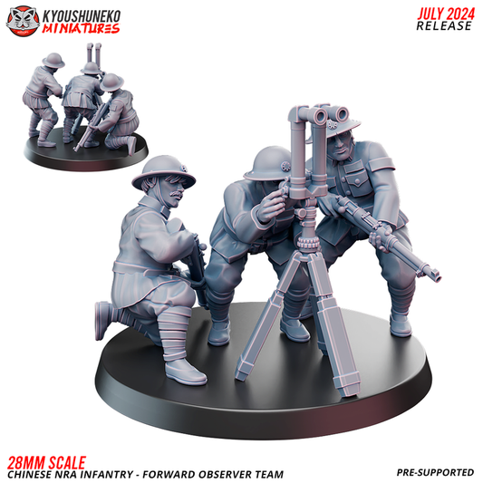 Chinese NRA Infantry Forward Observers Team by Kyoushuneko Miniatures
