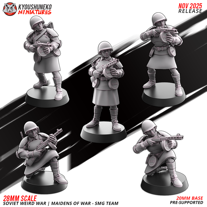 Maidens of war SMG team By Kyoushuneko Miniatures