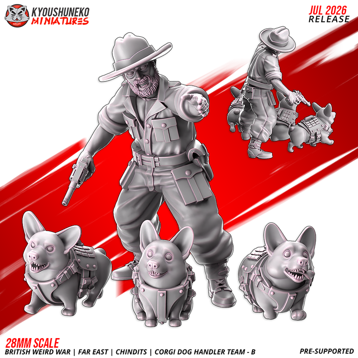 Corgi Dog Handler by Kyoushuneko Miniatures