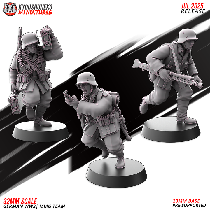 German WW2 MMG Team By Kyoushuneko Miniatures