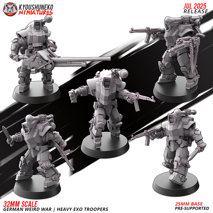 German weird war heavy exo trooper By Kyoushuneko Miniatures