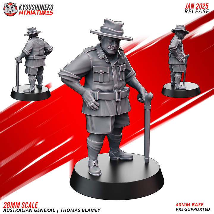 Australian General Thomas Blamey By Kyoushuneko Miniatures
