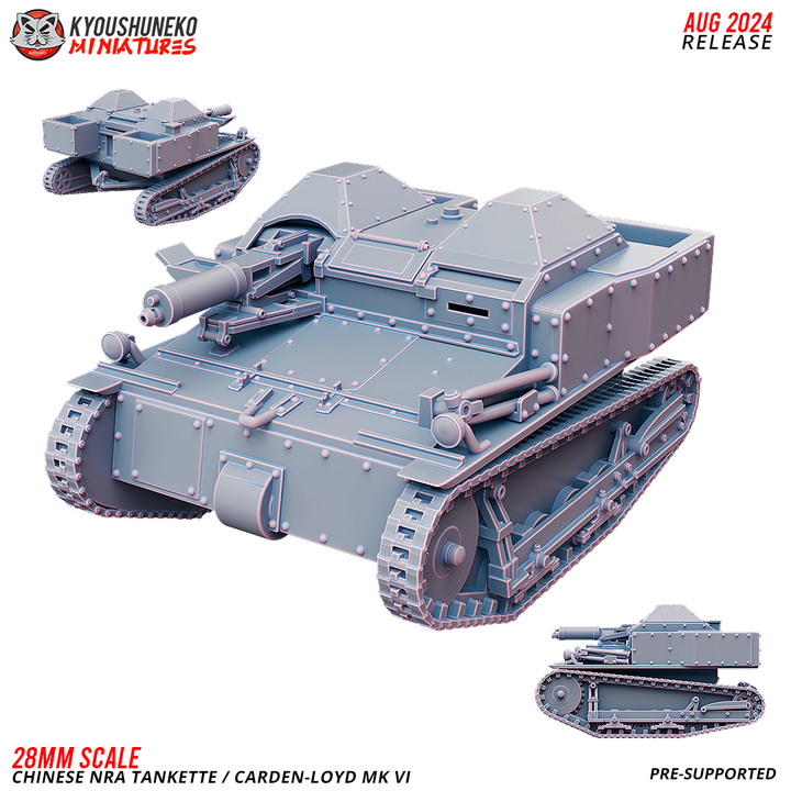 Chinese NRA Tankette Carden Loyd MK VI by Kyoushuneko Miniatures