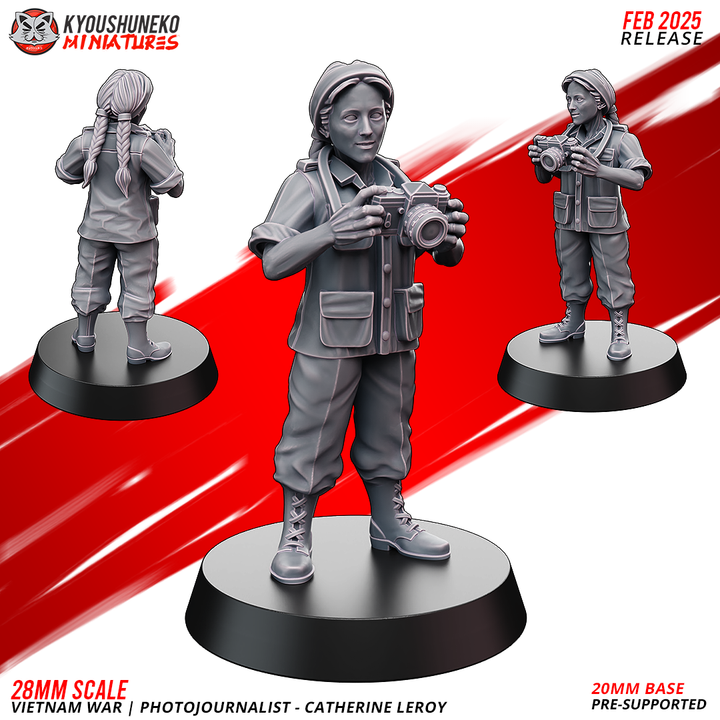 Vietnam war photojournalist Catherine Leroy By Kyoushuneko Miniatures