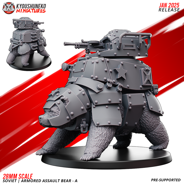 Soviet Heavy Armored Assault Bear A By Kyoushuneko Miniatures