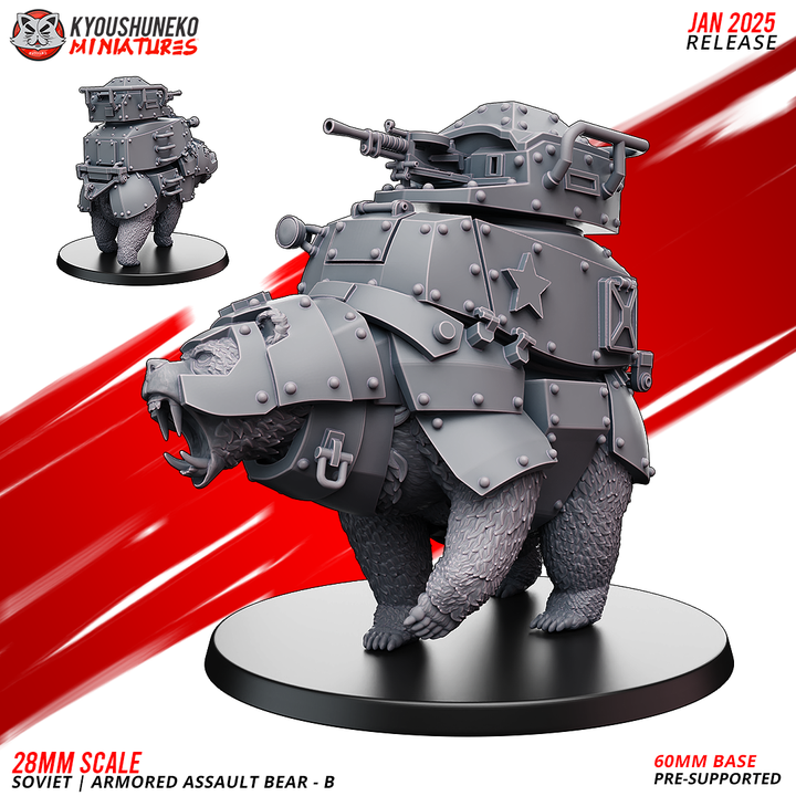 Soviet Heavy Armored Assault Bear B By Kyoushuneko Miniatures