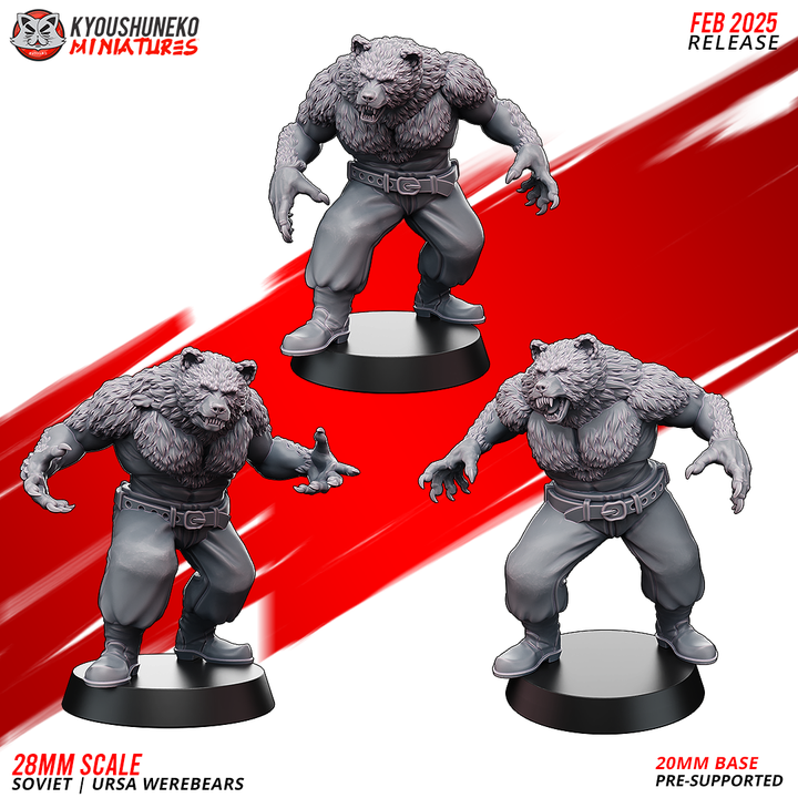 Soviet Ursa Werebear By Kyoushuneko Miniatures