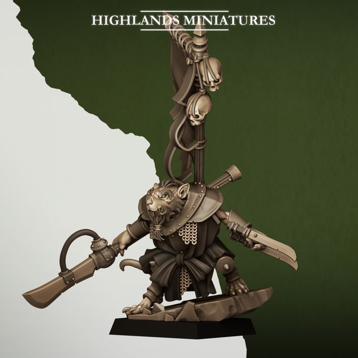 Sewer Vermin Warlord by Highlands Miniatures