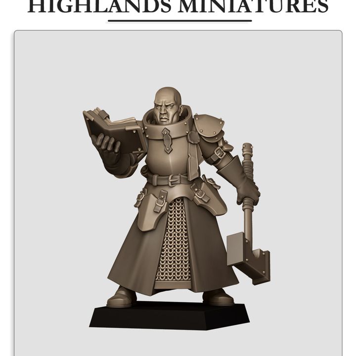 Sunland Battle Priest 1 by Highlands Miniatures