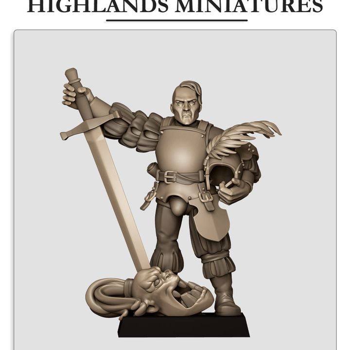 Sunland Captain 3 by Highlands Miniatures