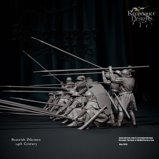 14th century Scottish Pikemen by Reconquer Designs