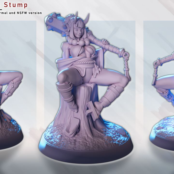 Shizuka – Oni on Stump by Gaz Minis