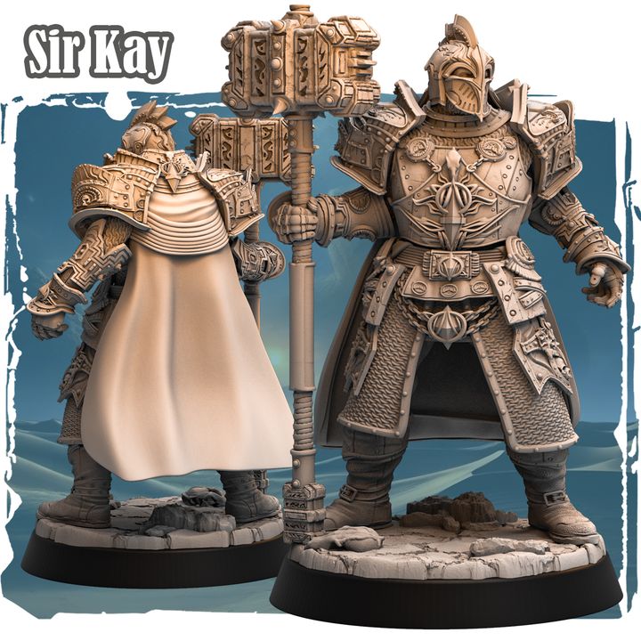Sir Kay 32mm - Human Paladin by Haito