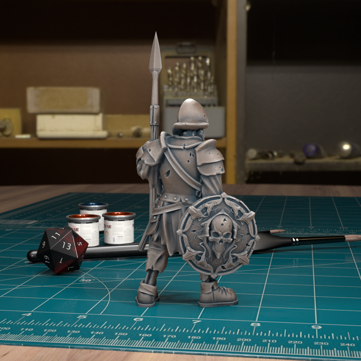 Skeleton Warrior 01 by Tytan Troll Miniatures.
