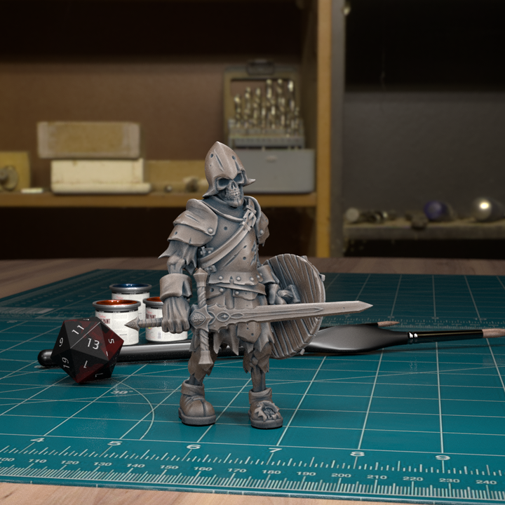 Skeleton Warrior 06 by Tytan Troll Miniatures