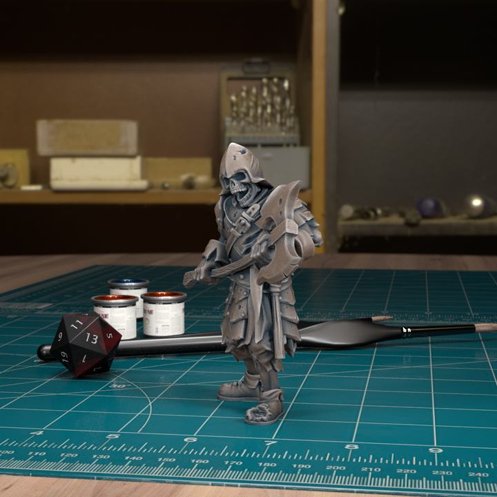 Skeleton Warrior 07 by Tytan Troll Miniatures