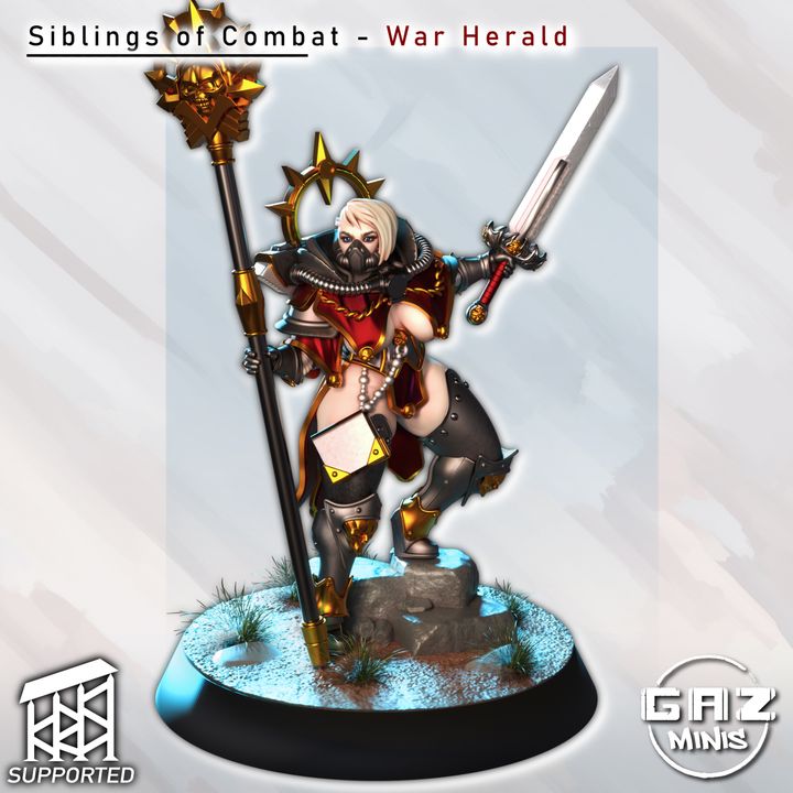 The War Herald - Siblings of Combat by Gaz Minis