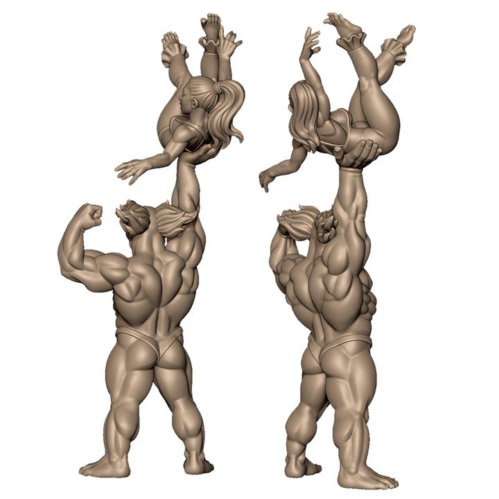 Scary clown with acrobat +NSFW by Menagerie Miniature