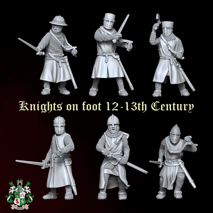 Knights on foot 12-13th Century by Styriwar
