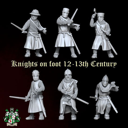 Knights on foot 12-13th Century by Styriwar