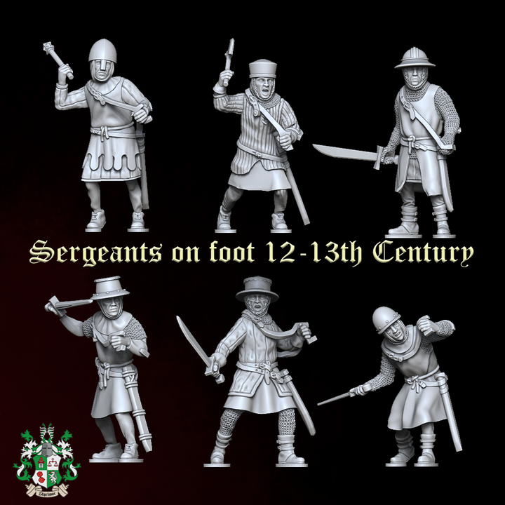 Sergeants on foot 12-13th Century by Styriwar