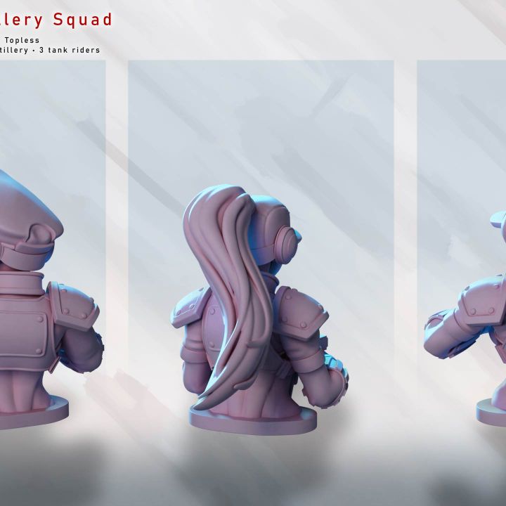 Commandos – Artillery Squad by Gaz Minis