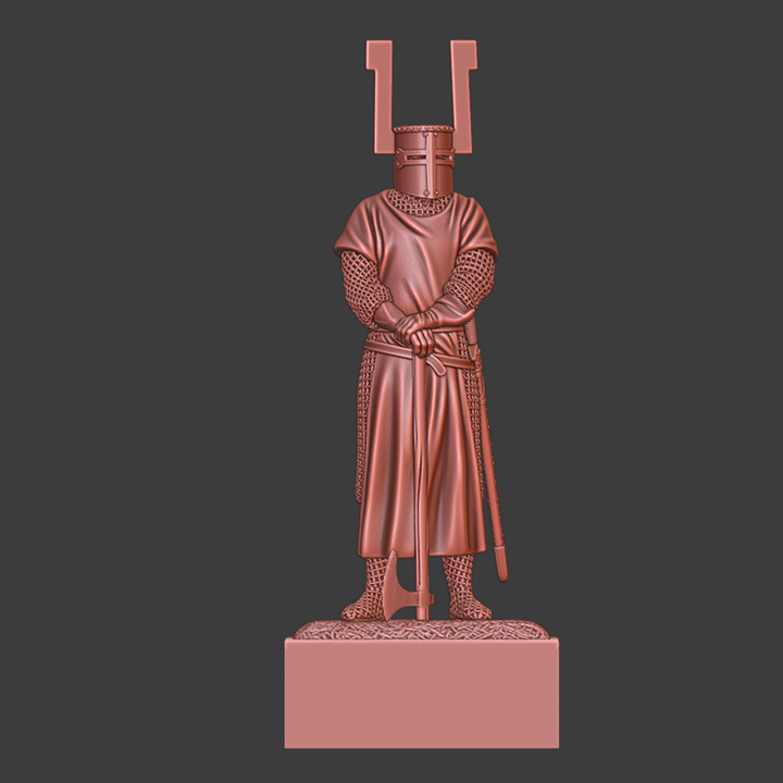 Medieval Teutonic Order Knight with axe