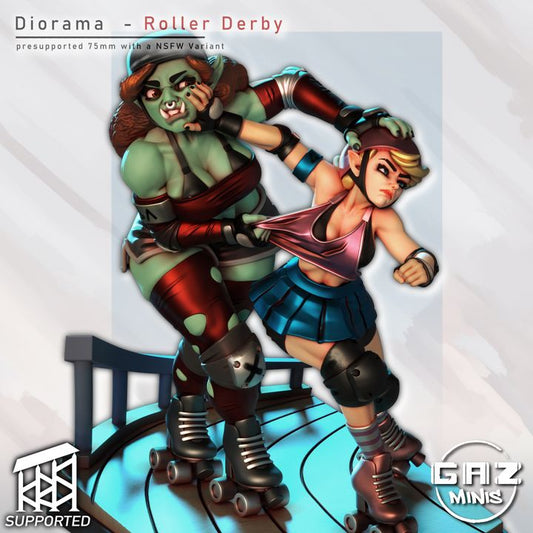 Roller Derby Diorama by Gaz Minis