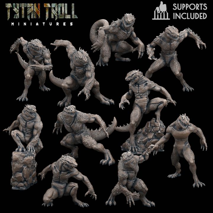 Trogolodyte Pack by Tytan Troll Miniatures