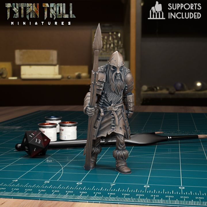 Undead Warrior 01 by Tytan Troll Miniatures