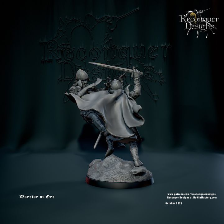 Warrior vs Orc by Reconquer Designs