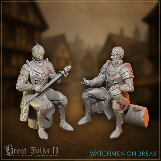 Watchmen on Break by Great Grimoire