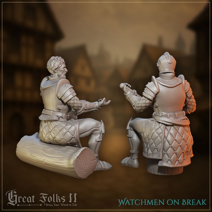 Watchmen on Break by Great Grimoire