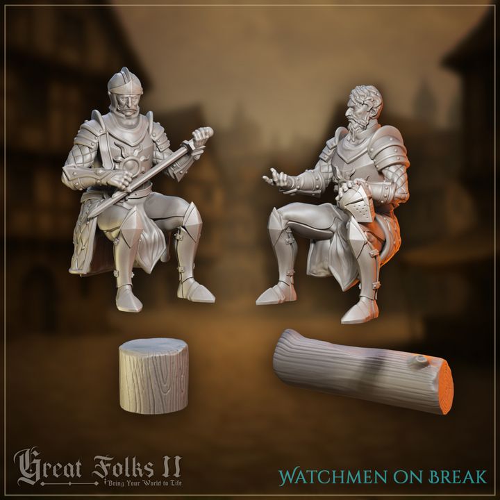 Watchmen on Break by Great Grimoire