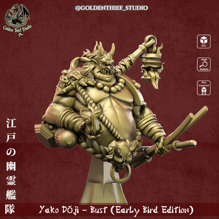 Yako Dōji – Oni Bust Early Bird Edition by Golden Thief Studio
