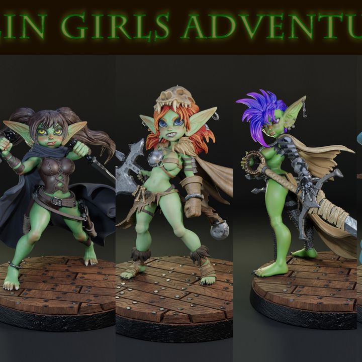 Goblin Girls Adventurer Party by Mythologic Arts