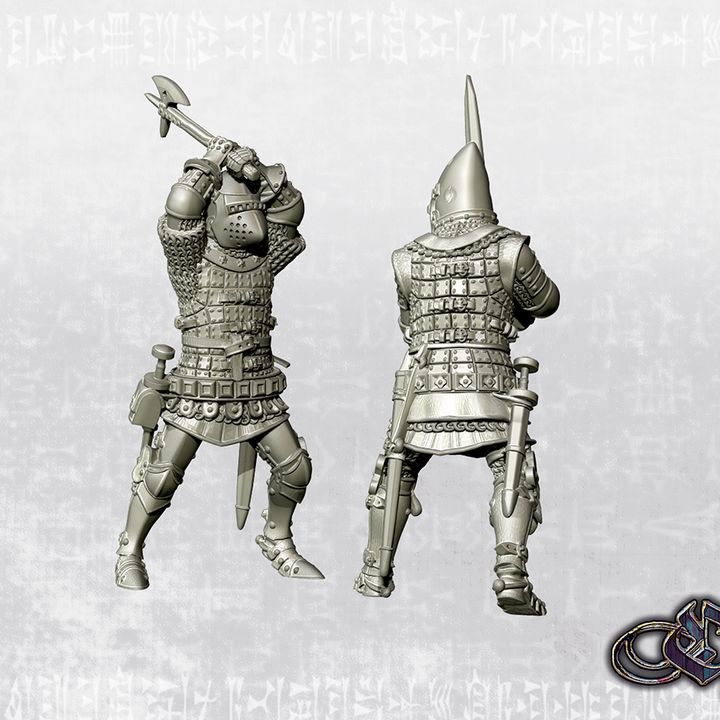 "Duelling Knights on Foot - Late 14th"