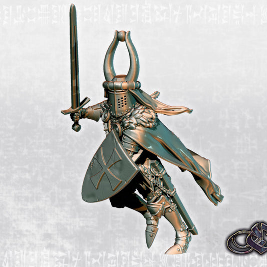 Arnalt on Foot - Teutonic Version - White Company by Ezipion miniatures.