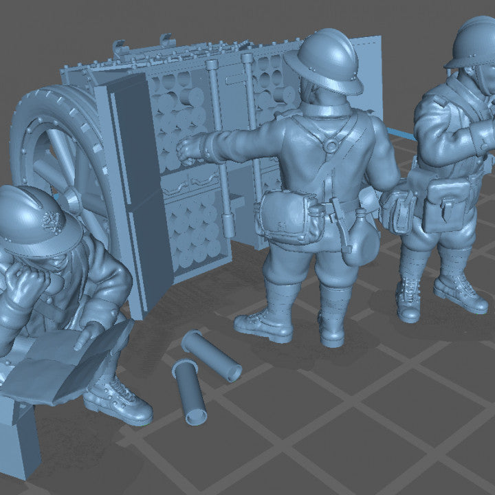 WW2 french 75mm upgrade pack by Colonel Muller