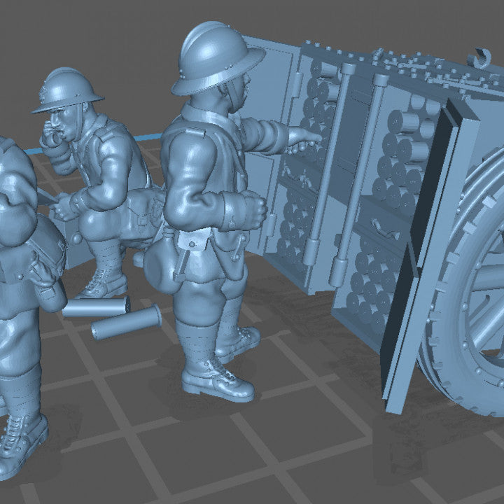 WW2 french 75mm upgrade pack by Colonel Muller