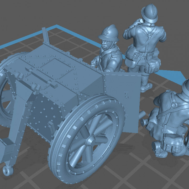 WW2 french 75mm upgrade pack by Colonel Muller