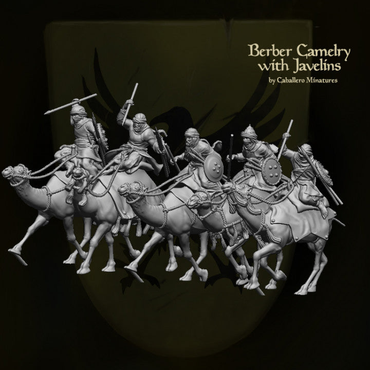 North African Berber Camelry with Javelins