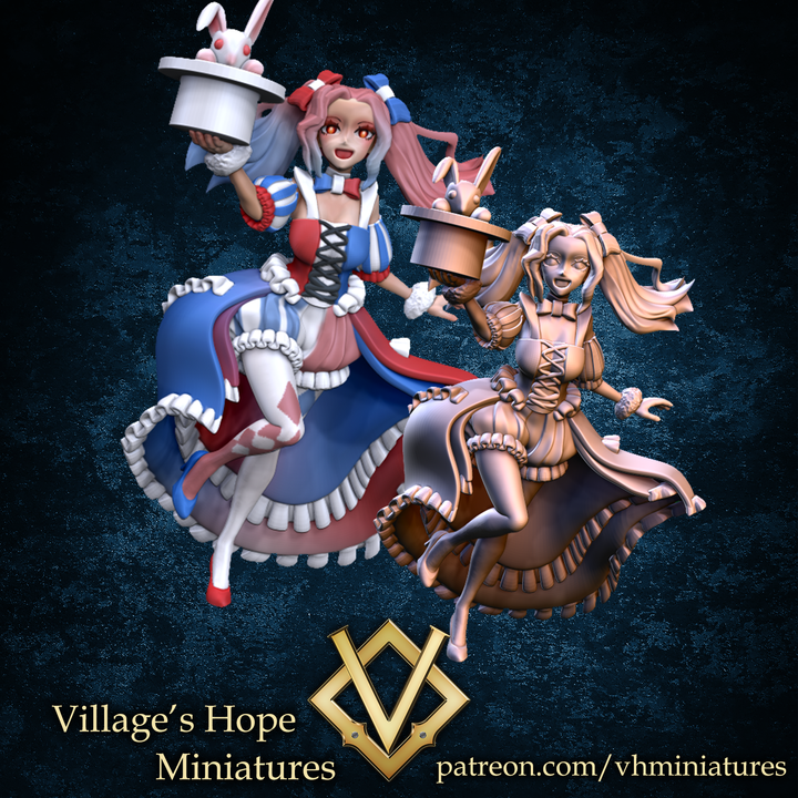 Bunny Magician girl by Village's Hope Miniatures