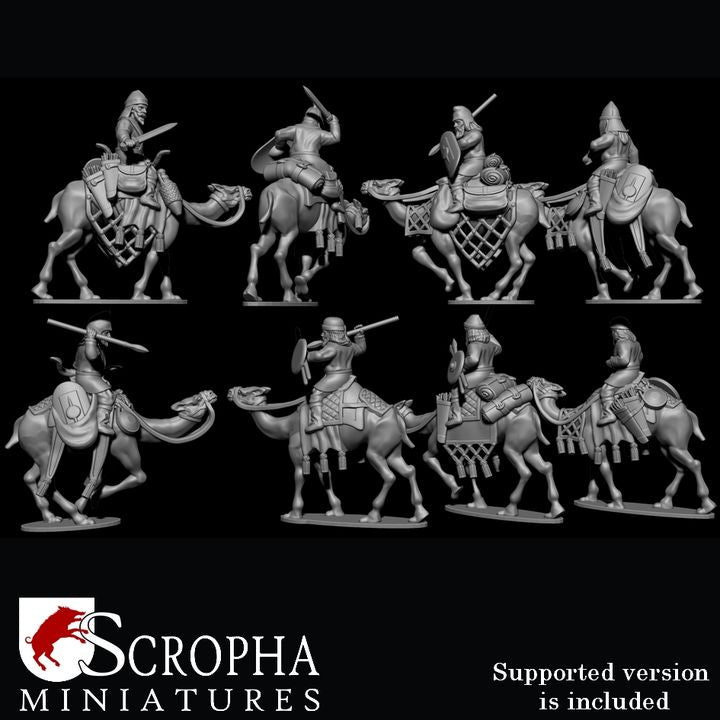 Parthian light camel riders by Scropha Miniatures