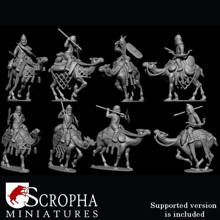 Parthian light camel riders by Scropha Miniatures
