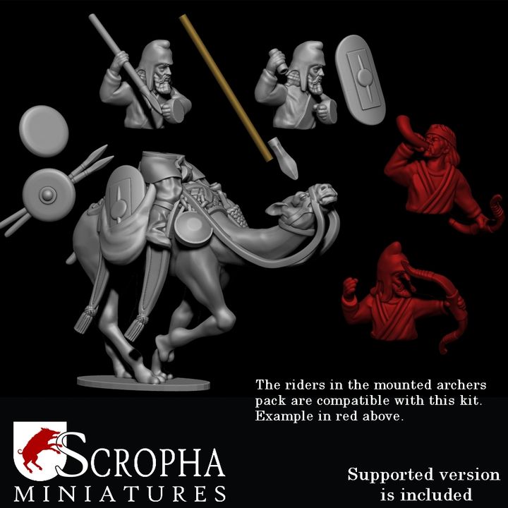 Parthian light camel riders by Scropha Miniatures