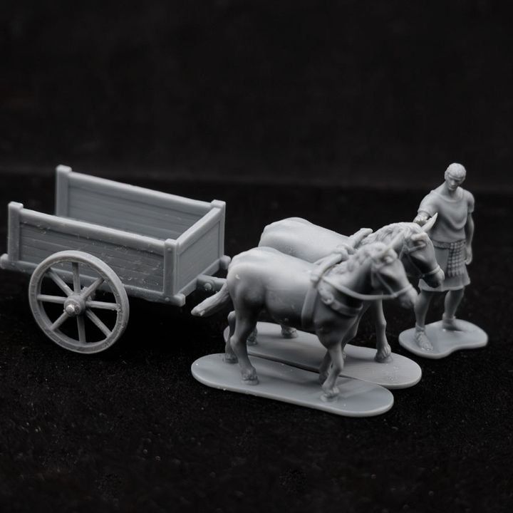 Roman Legion mule carts and carroballista by Gadgetworks Miniatures