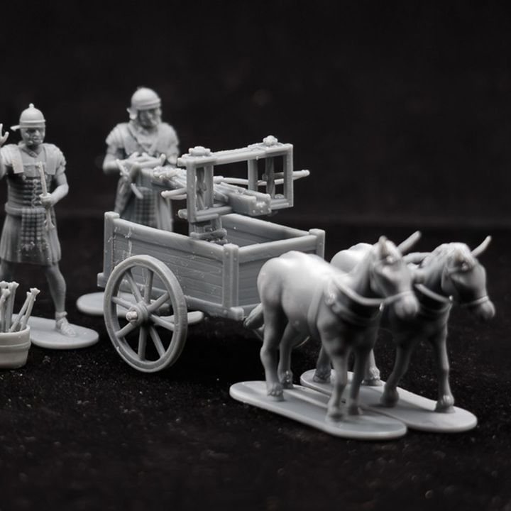 Roman Legion mule carts and carroballista by Gadgetworks Miniatures