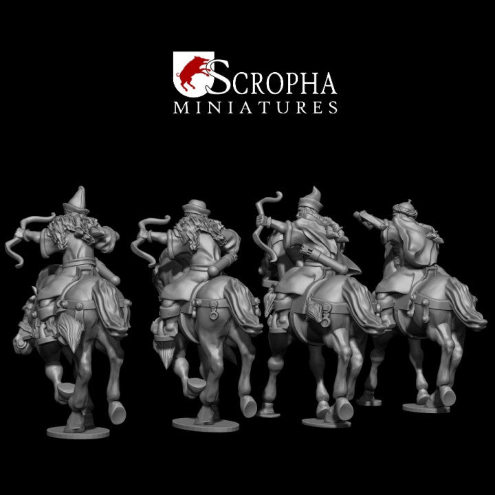 Cuman mounted levy with bows by Scropha Miniatures