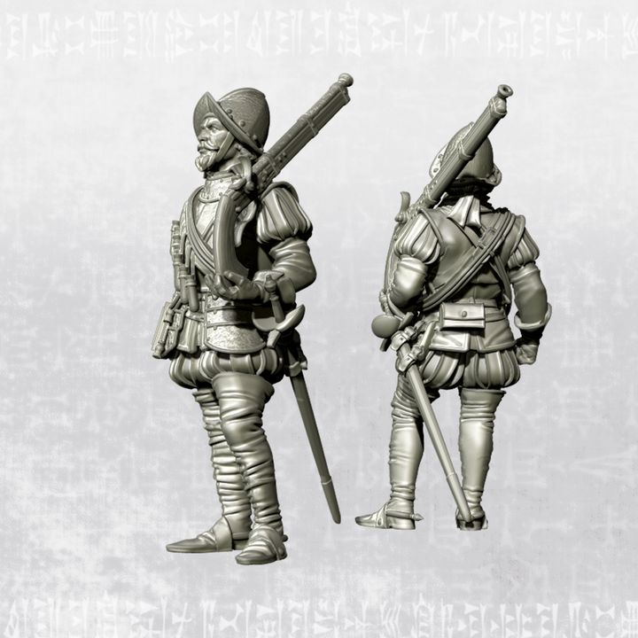 "Spanish Arquebusier - 16th century" by Ezipion miniatures